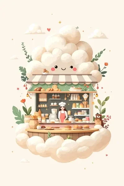 云朵面包店 海报